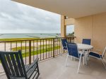 Cooling breezes and bay views from the patio 